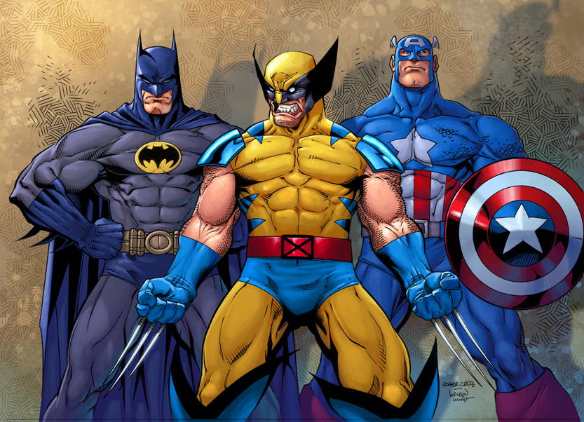 Batman Wolverine Captain America (SOLD OUT) | Walden Wong